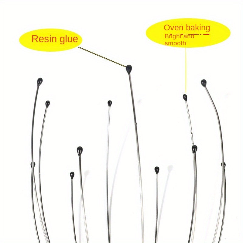 1Pc Random Color Fashion Stainless Steel Scalp Massager - Relaxing Wellness & Relaxation Tool for Neck and Head Massage - Octopus-Shaped Equipment for Soothing Muscle Tension and Promoting Blood Circulation