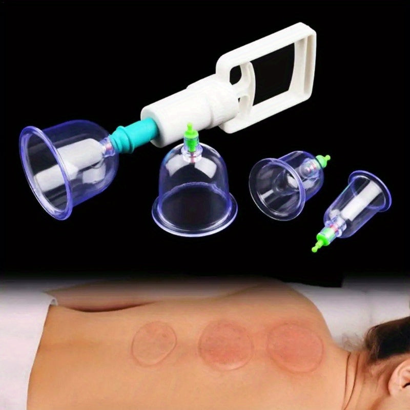 10PCS Cupping Therapy Set for Massage and Wellness, Vacuum Suction Cupping Kit for Muscle Relaxation, Pain Relief & Detox - Alcohol Free, Manual Operation Without Batteries