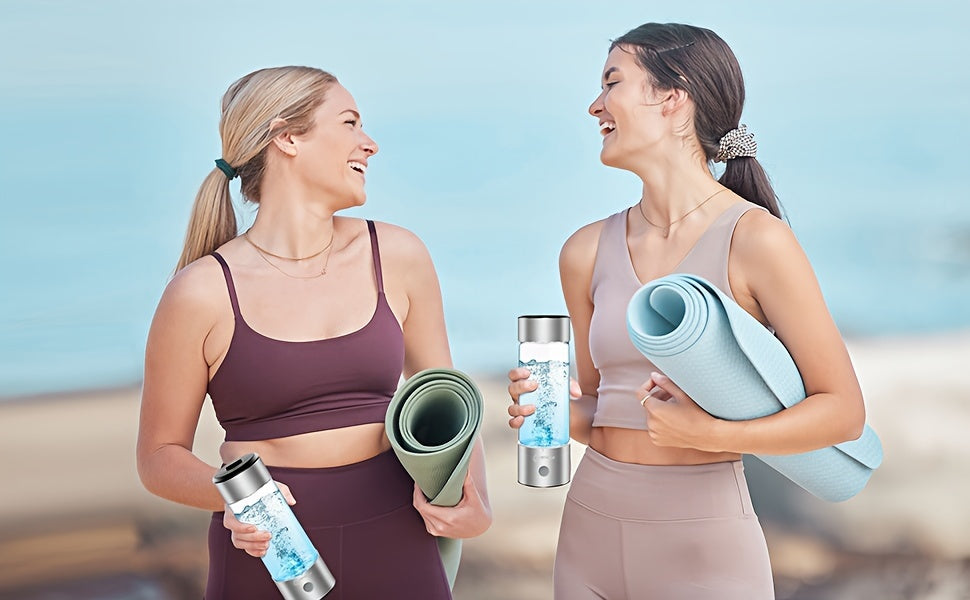 2 in1 Hydrogen Water Bottle, Hydrogen Water Generator, Portable Hydrogen Generator, Rechargeable Health Ionizer - Rich in Antioxidants for Wellness and Travel