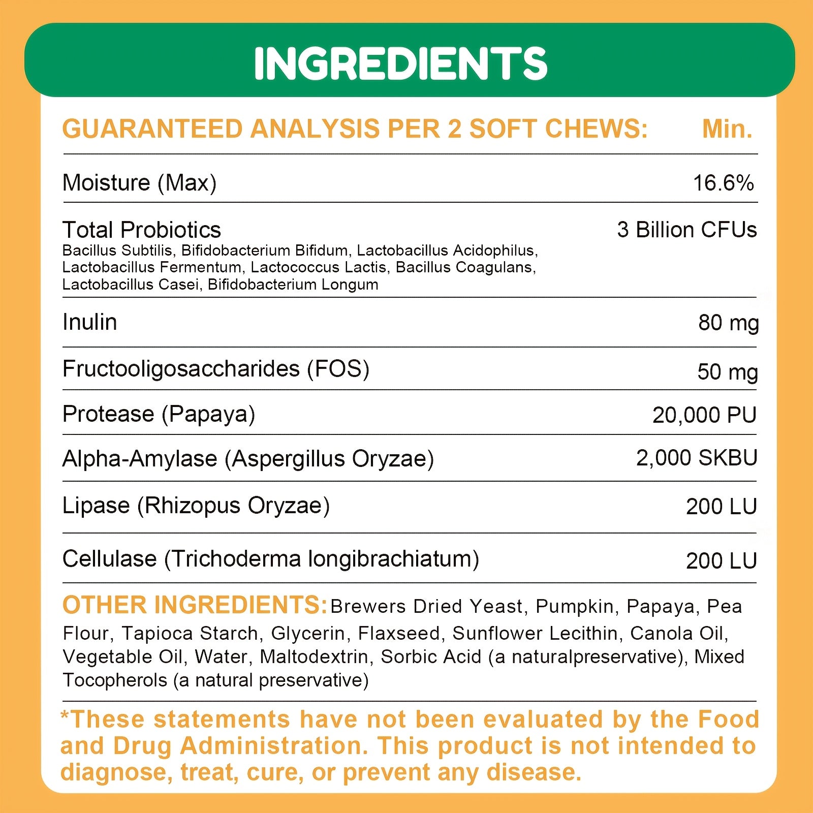 120 Chews of Probiotic PowerBites - Supports Healthy Digestion, Boosts Immune System, and Promotes Overall Wellness - Delicious Chicken Flavor, 2oz Prebiotic and Digestive Enzymes Supplement for Dogs