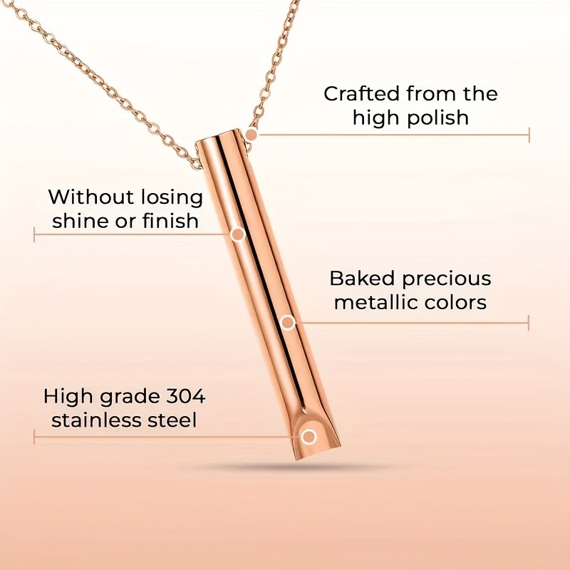 1 Piece Calming Breath Necklace - Wellness & Relaxation Accessory for Anxiety and Stress Reduction, Promoting Deep Breathing, Positive Thinking, and Panic Attack Relief, Ideal Gift for Men and Women Seeking Serenity