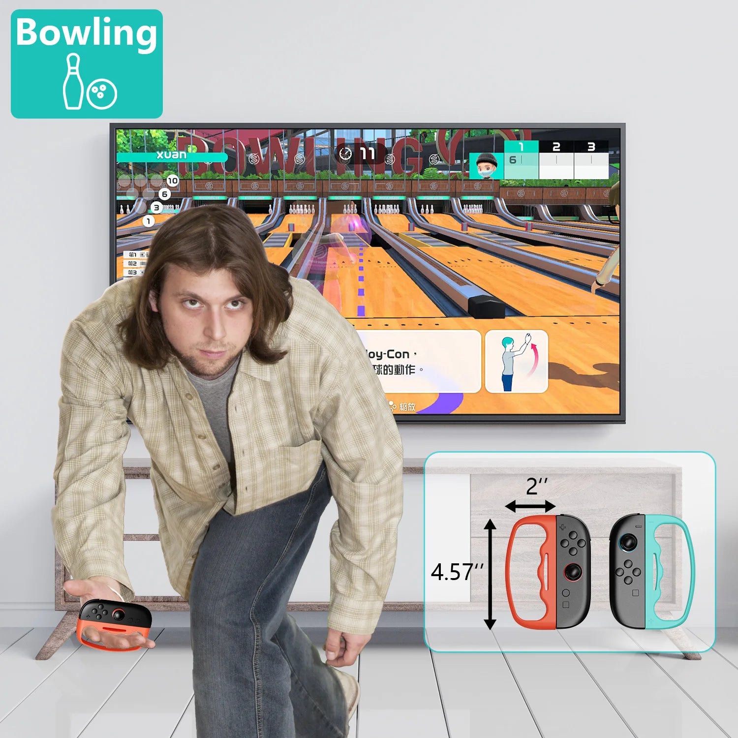 18 in 1 Sports Accessories Bundle for NS Switch 2, Golf Clubs Tennis Rackets Swords Grips Straps Kit for Joy-Con