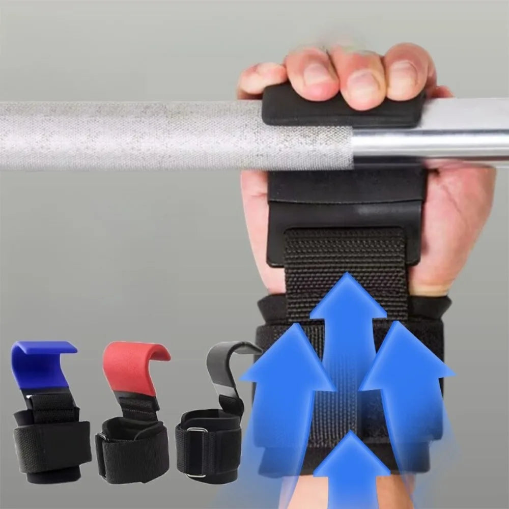 1PC Pull Up Assist Hooks Anti Slip Wrist Straps Horizontal Bar Training Belt Lumbar Support Gym Suspension Stretching Equipment