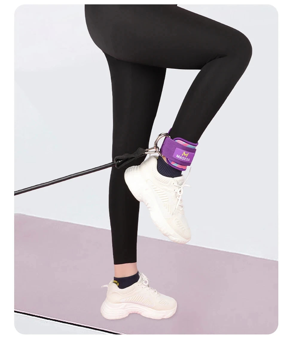 Adjustable Fitness Ankle Straps D-Ring Support Cuffs Gym Leg Strength Workouts Pulley With Buckle Sports Guard Safety Abductors