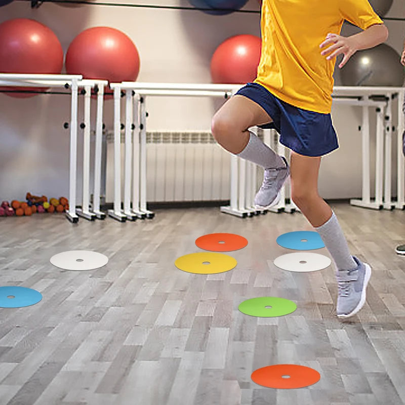 10 pieces of high quality football basketball training auxiliary sports training equipment accessories with holes landmark pad