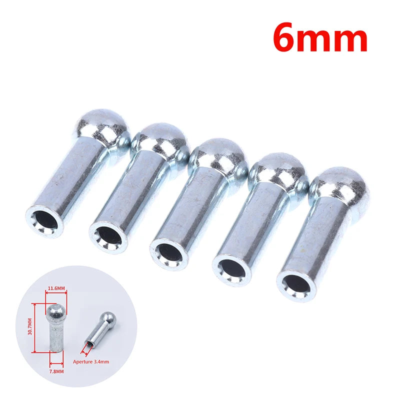"Fitness Equipment Accessories: 5pcs Pulley Machine Cable Stopper, Ball Terminals for 5mm & 6mm Cables"