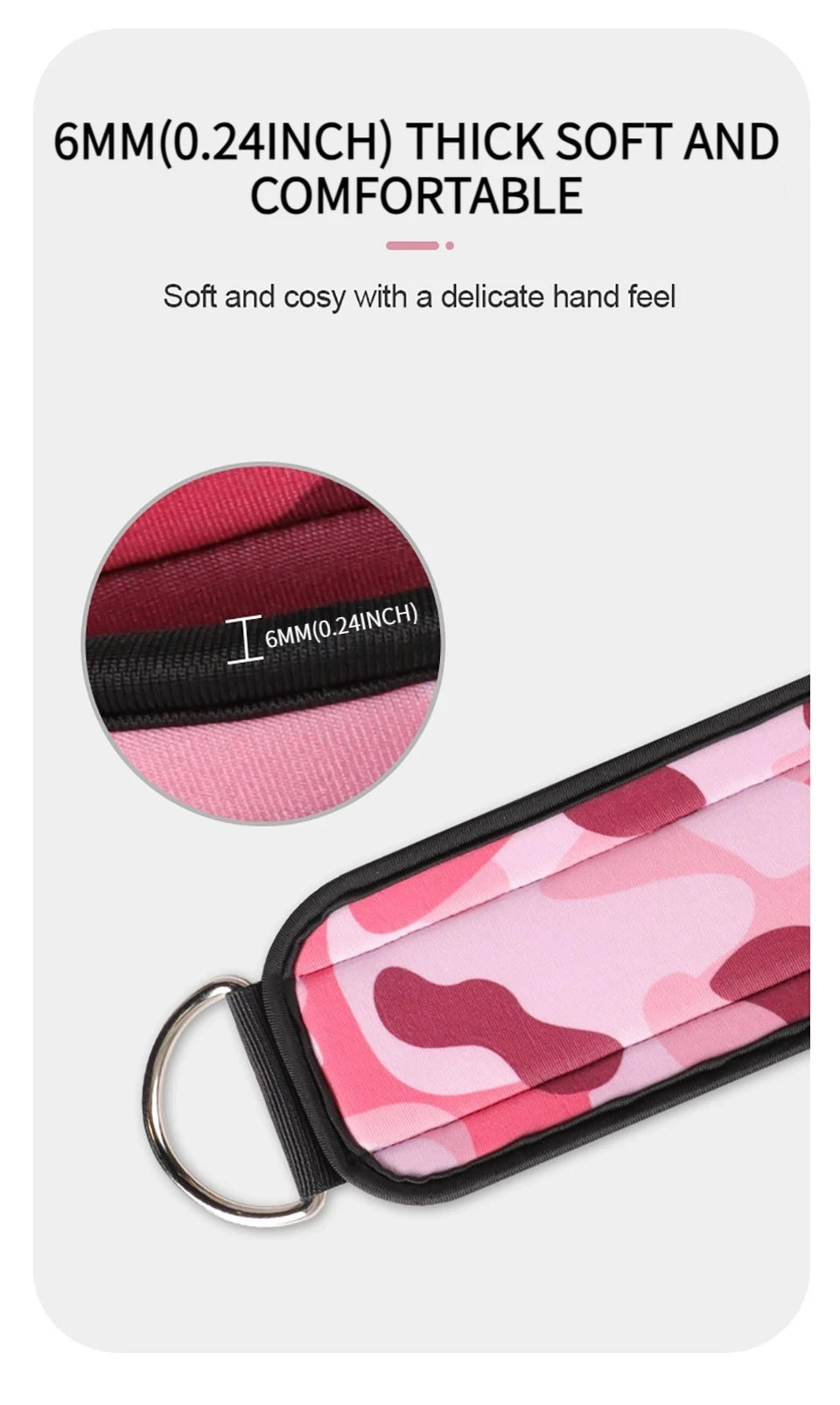 Adjustable Fitness Ankle Straps D-Ring Support Cuffs Gym Leg Strength Workouts Pulley With Buckle Sports Guard Safety Abductors