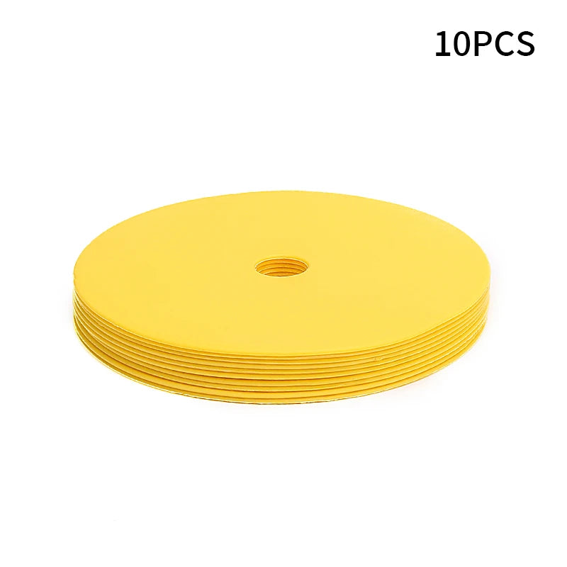 10 pieces of high quality football basketball training auxiliary sports training equipment accessories with holes landmark pad