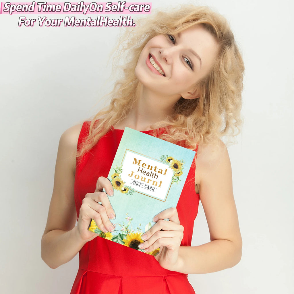 100-Day  Mental Wellness Journal -  Guided Diary for Self-Care, Meditation & Emotional Tracking - Mental Daily Journal