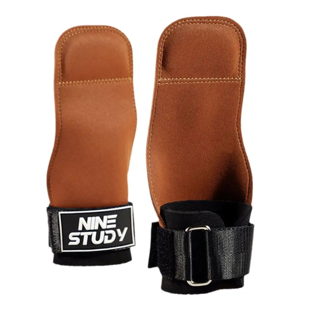 1pair Gym Gloves Grips Anti-skid Weight Power Belt Gloves Workout Belt Lifting Crossfit Pads Deadlift Fitness Pa Y0o2