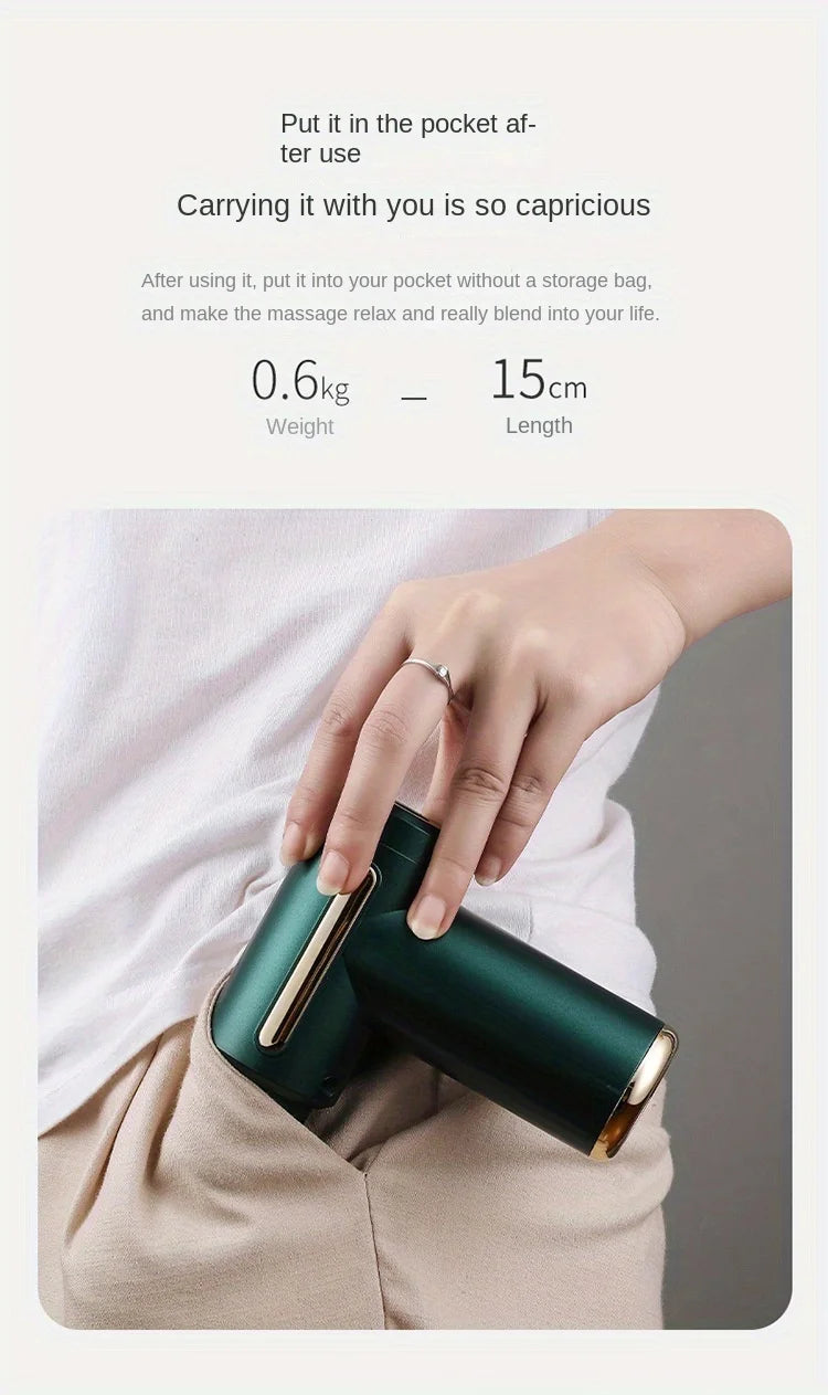 1 Massage Gun, Deep Muscle Handheld Massager for Body, Back and Neck Pain, Ultra-Compact and Elegant Design, High Torque Drive, 6 Modes and 6 Gears