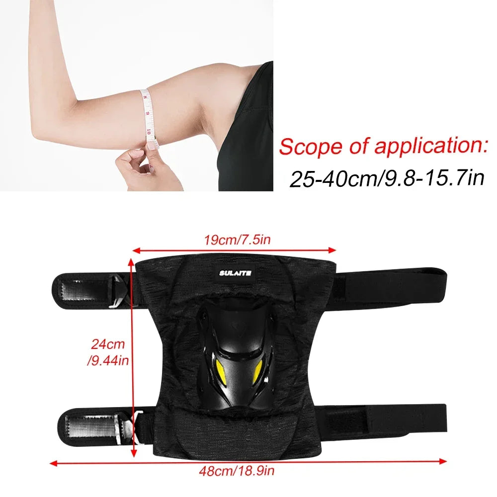 1Pair Electric Bike Motorcycle Motocross Racing Knee Elbow Guards Pads Braces Protective Gear Black Mountain Biking Racing