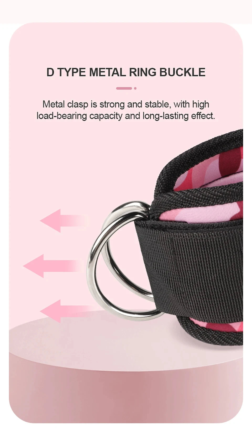 Adjustable Fitness Ankle Straps D-Ring Support Cuffs Gym Leg Strength Workouts Pulley With Buckle Sports Guard Safety Abductors