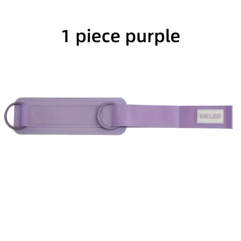 1Pc Adjustable Ankle Support Strap with D-Ring Buckle - Comfortable Pu Material, Suitable for Gym, Fitness, Muscle Training, and Leg Stretching - Available in Purple, Blue, Black, Pink, Green, Gym Accessories