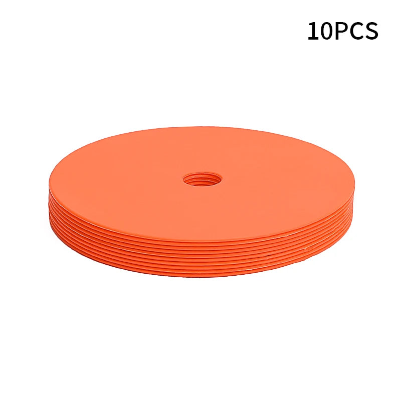 10 pieces of high quality football basketball training auxiliary sports training equipment accessories with holes landmark pad