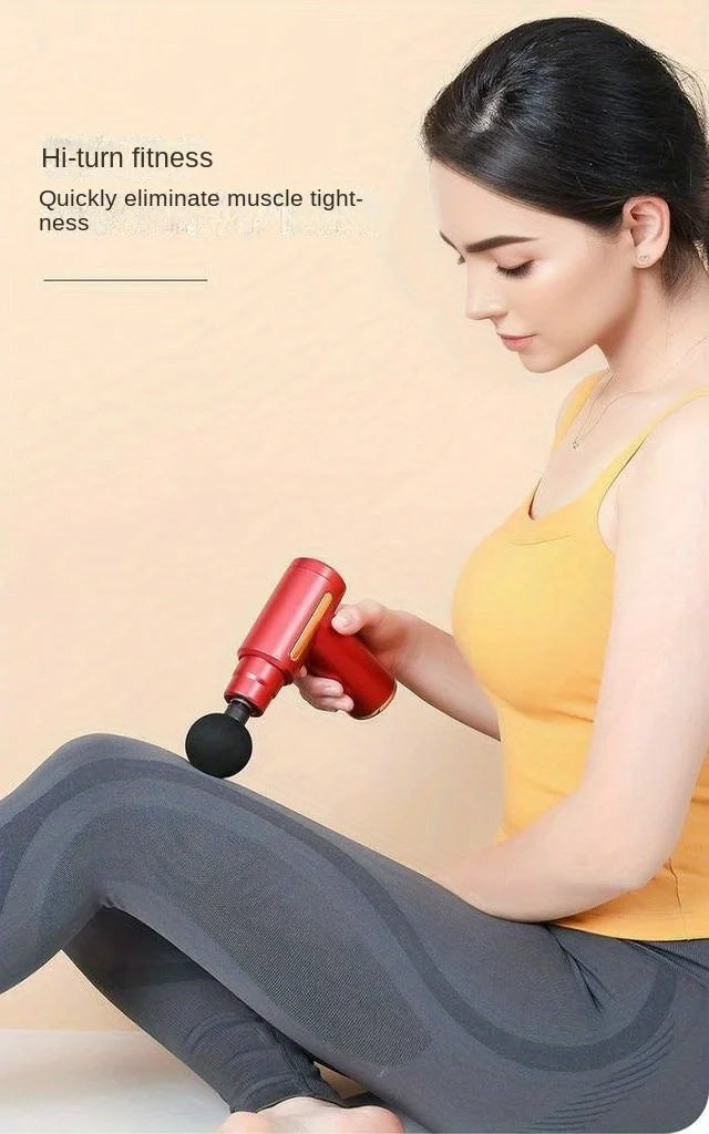 1 Massage Gun, Deep Muscle Handheld Massager for Body, Back and Neck Pain, Ultra-Compact and Elegant Design, High Torque Drive, 6 Modes and 6 Gears