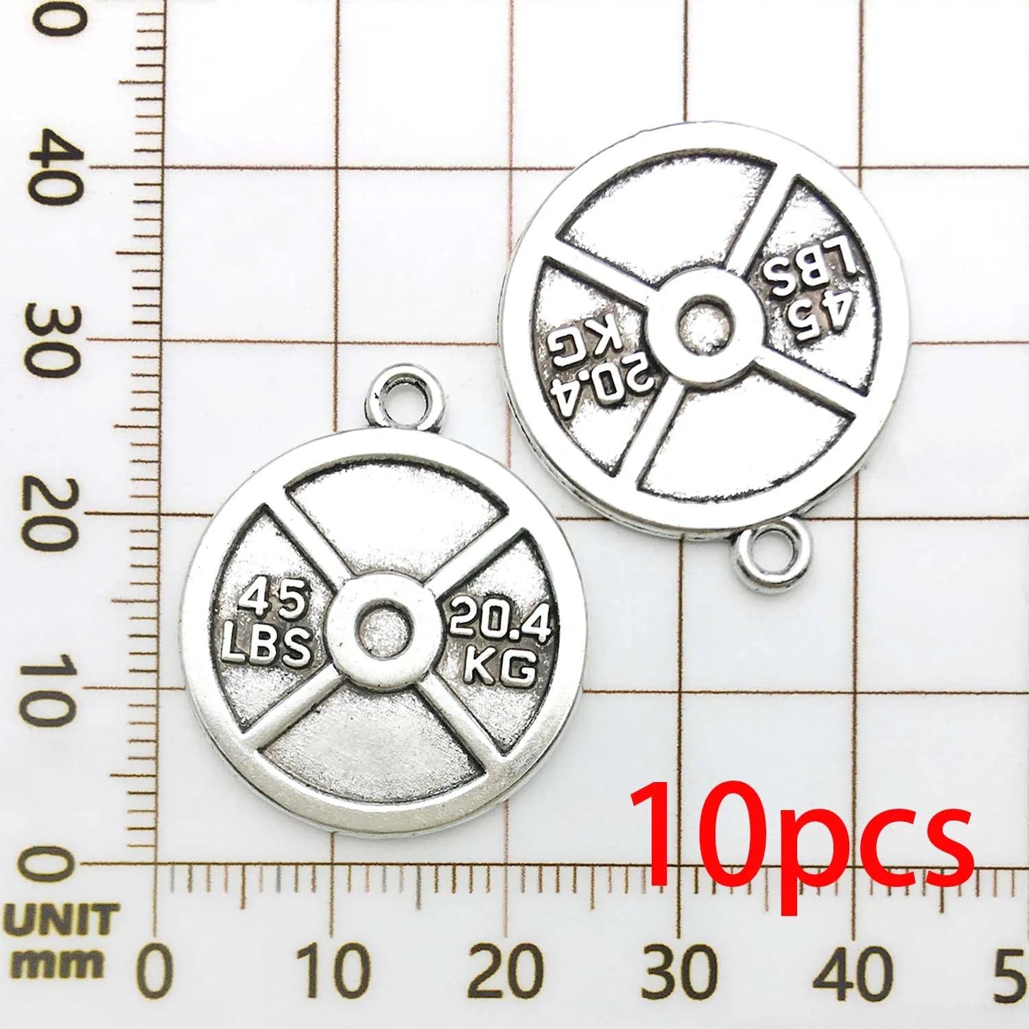 10/13pcs Antique Silvery Fitness Equipment Charms Alloy Weightlifting, Dumbbell Pendants for DIY Jewelry Making Accessories