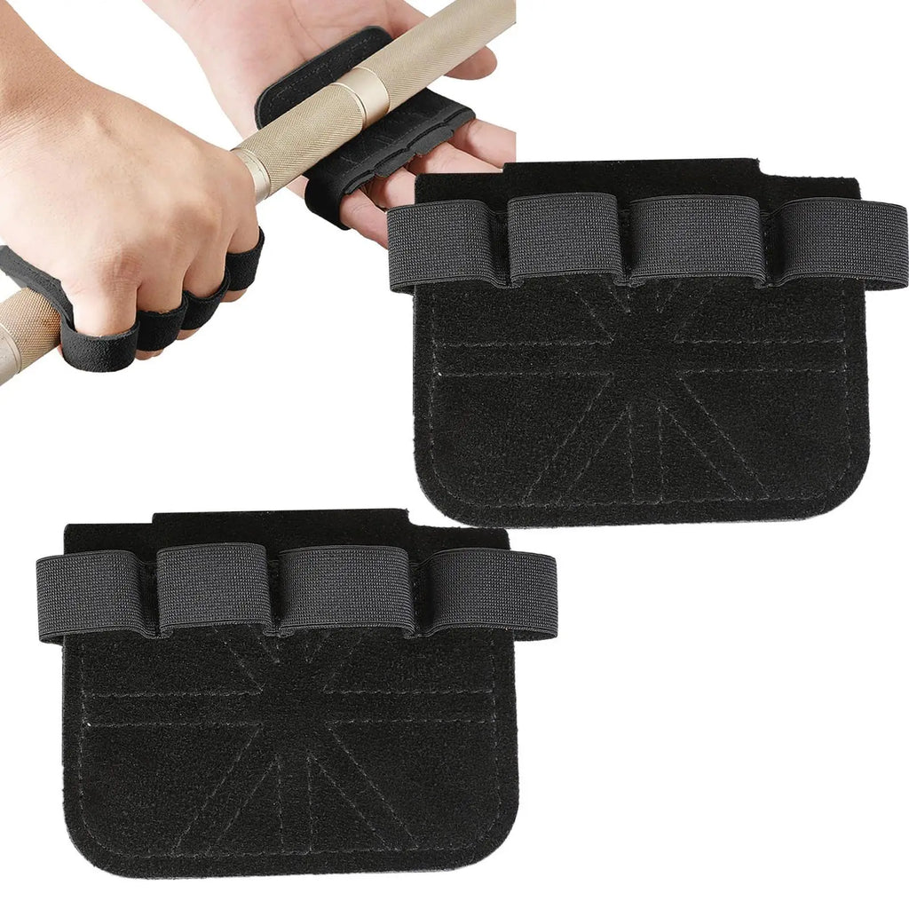 1 Pair Gym Workout Gloves - Leather Anti-Slip Fitness Grips for Weight Lifting, Deadlifts, Pull-Ups, Dumbbell & Kettlebell