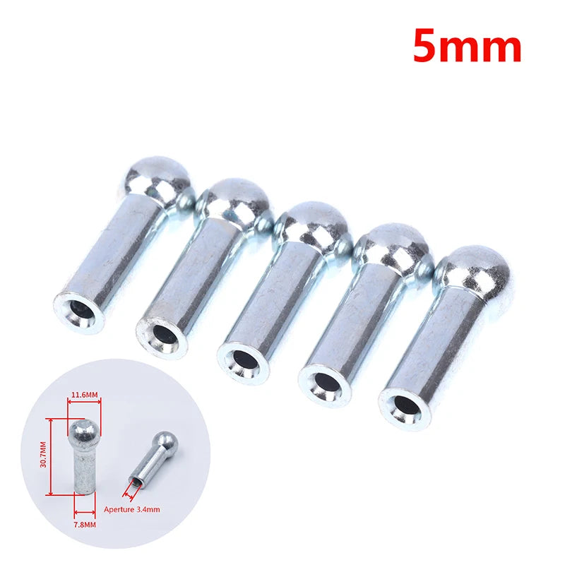 "Fitness Equipment Accessories: 5pcs Pulley Machine Cable Stopper, Ball Terminals for 5mm & 6mm Cables"