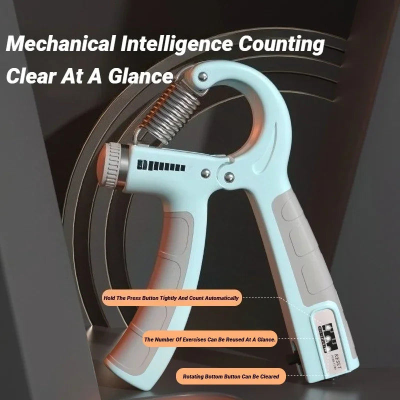 10-100Kg Adjustable Hand Grip Strengthener Trainer With Counter Wrist Forearm And Exerciser For Muscle Building Strength