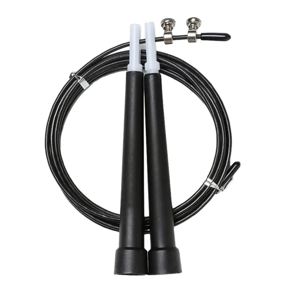 1 Set Steel Wire Jump Rope with Ergonomic Handle Weighted Adjustable Fitness Rope Skipping Workout Equipment for Kids Adults