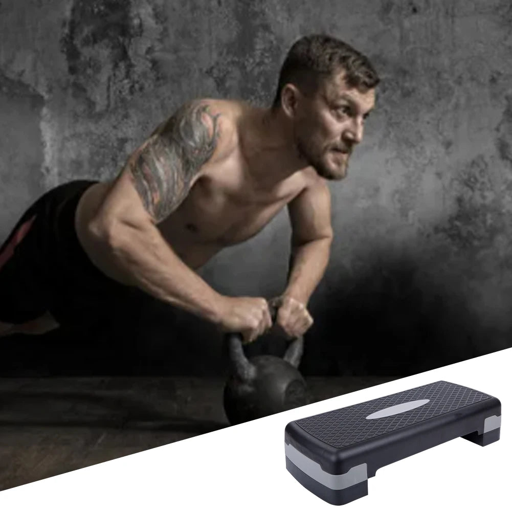 1 Pair Fitness Step Pedal Base Adjustable Nonslip Aerobic Fitness Stepper Base Weight Bearing Training Accessories