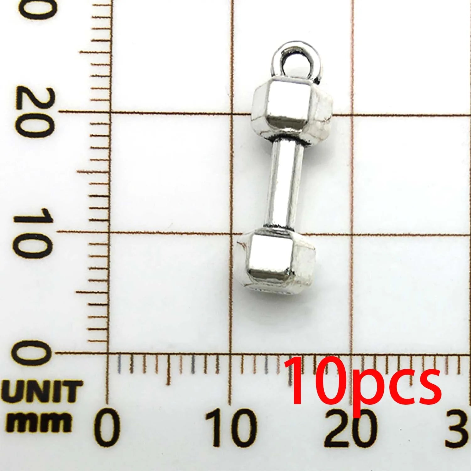 10/13pcs Antique Silvery Fitness Equipment Charms Alloy Weightlifting, Dumbbell Pendants for DIY Jewelry Making Accessories