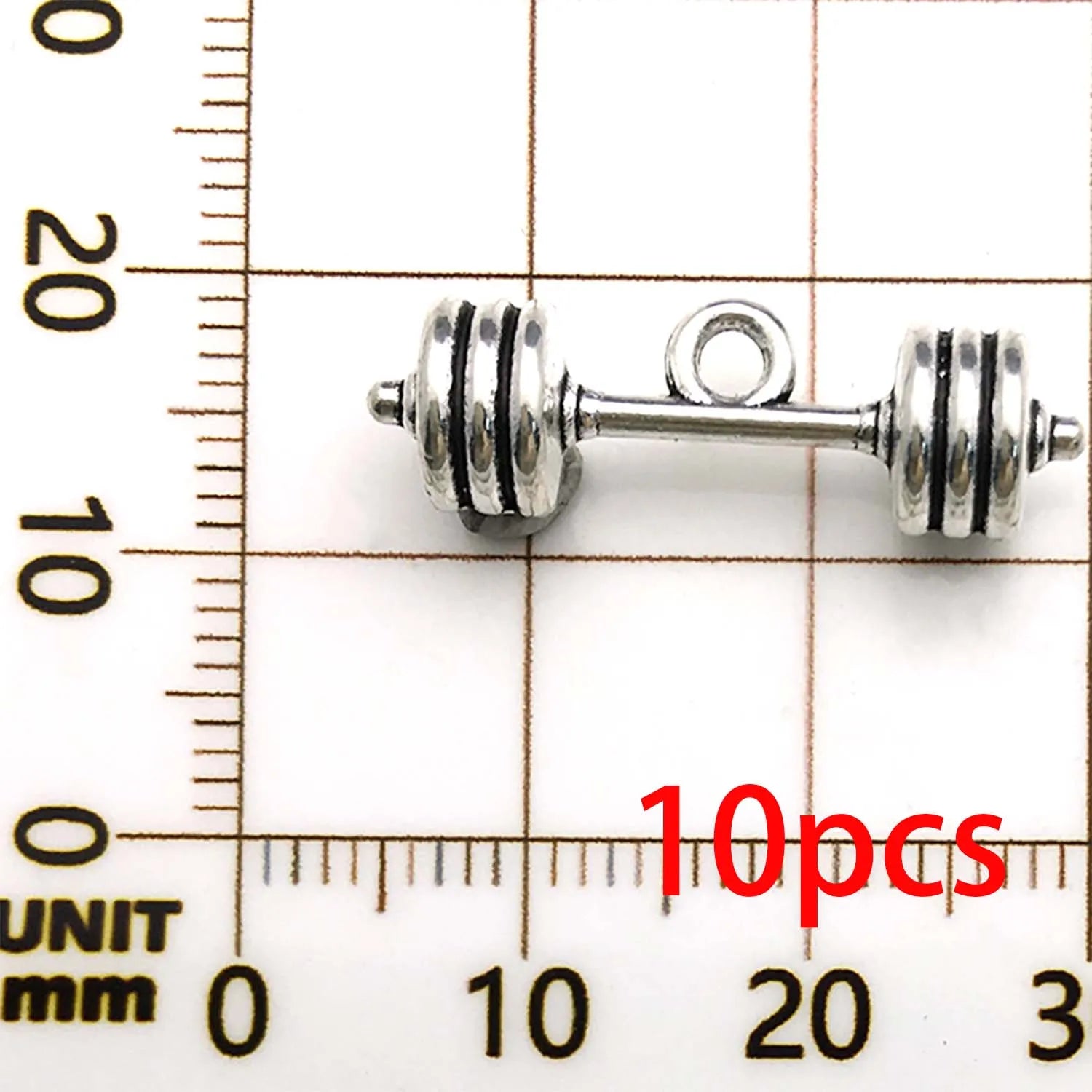 10/13pcs Antique Silvery Fitness Equipment Charms Alloy Weightlifting, Dumbbell Pendants for DIY Jewelry Making Accessories