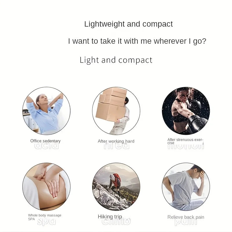 1 Massage Gun, Deep Muscle Handheld Massager for Body, Back and Neck Pain, Ultra-Compact and Elegant Design, High Torque Drive, 6 Modes and 6 Gears