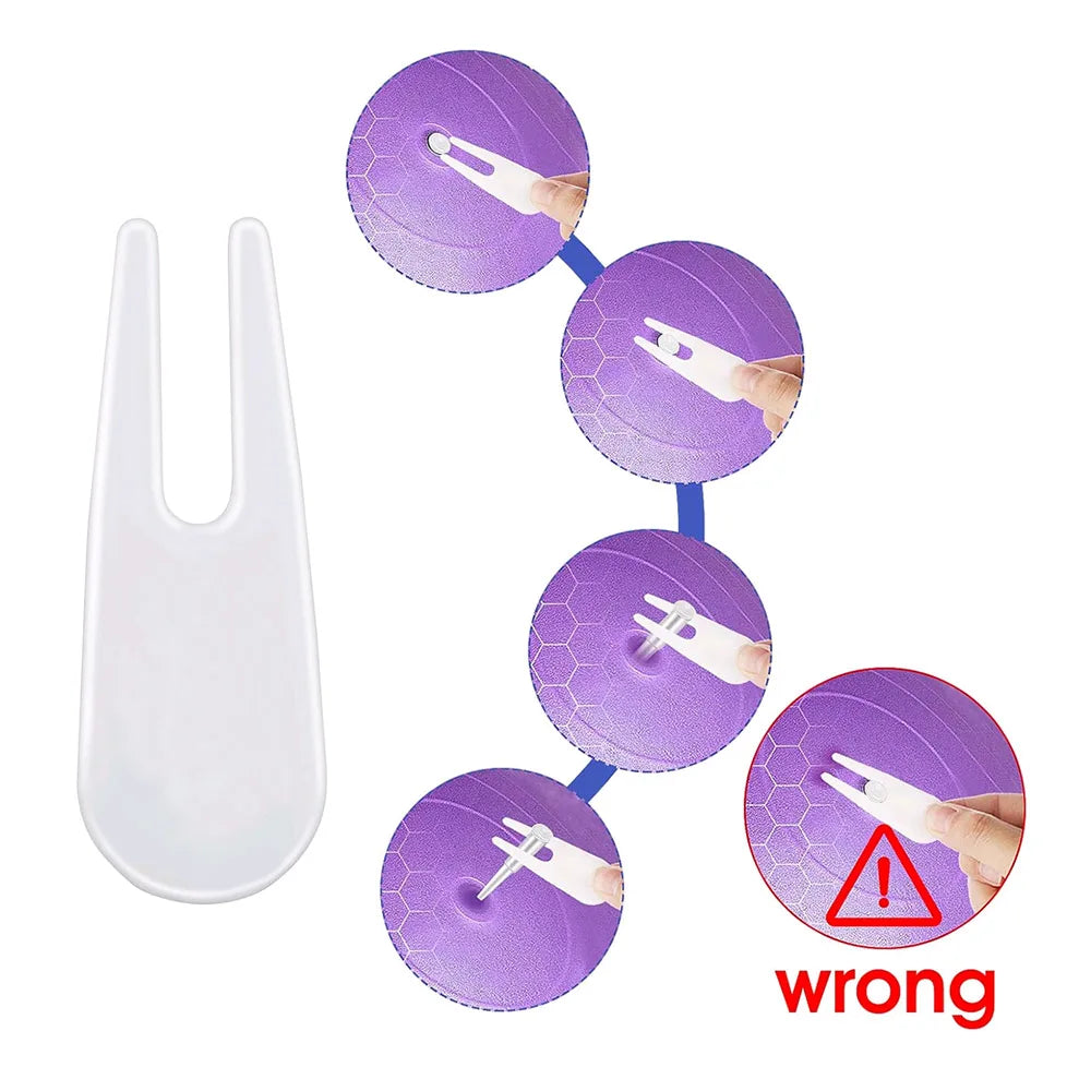 1set Yoga Ball Air Stopper Air Plug Puller Fitness Jump Horse Horn Balls Valve Plugs Fitness Equipment Accessories White Plastic