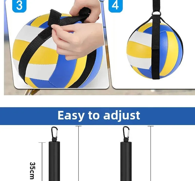 .Practice Volleyball Spike Training Accessories Adjustable Trainer Volleyball Assist System Outdoor Volleyball Training Sports..