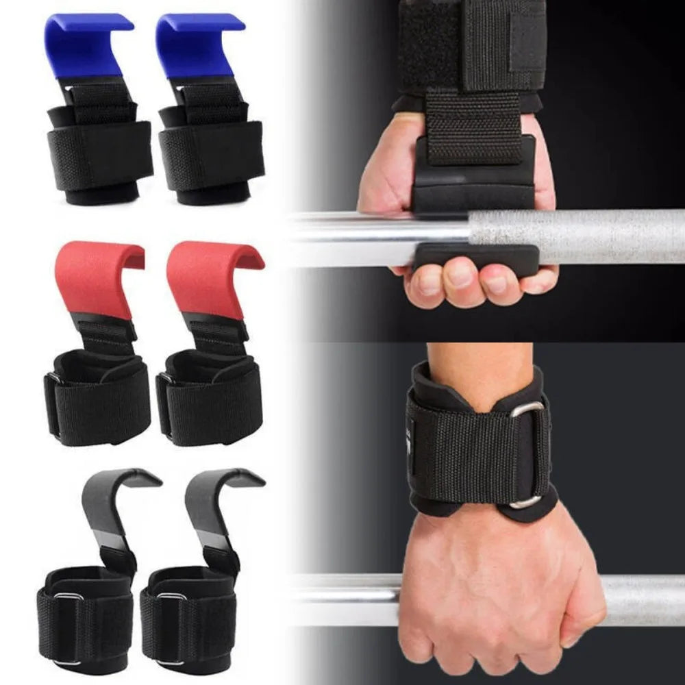 1PC Pull Up Assist Hooks Anti Slip Wrist Straps Horizontal Bar Training Belt Lumbar Support Gym Suspension Stretching Equipment