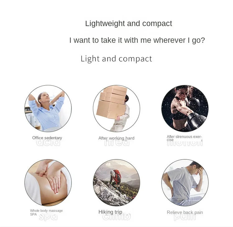 1 Massage Gun, Deep Muscle Handheld Massager for Body, Back and Neck Pain, Ultra-Compact and Elegant Design, High Torque Drive, 6 Modes and 6 Gears