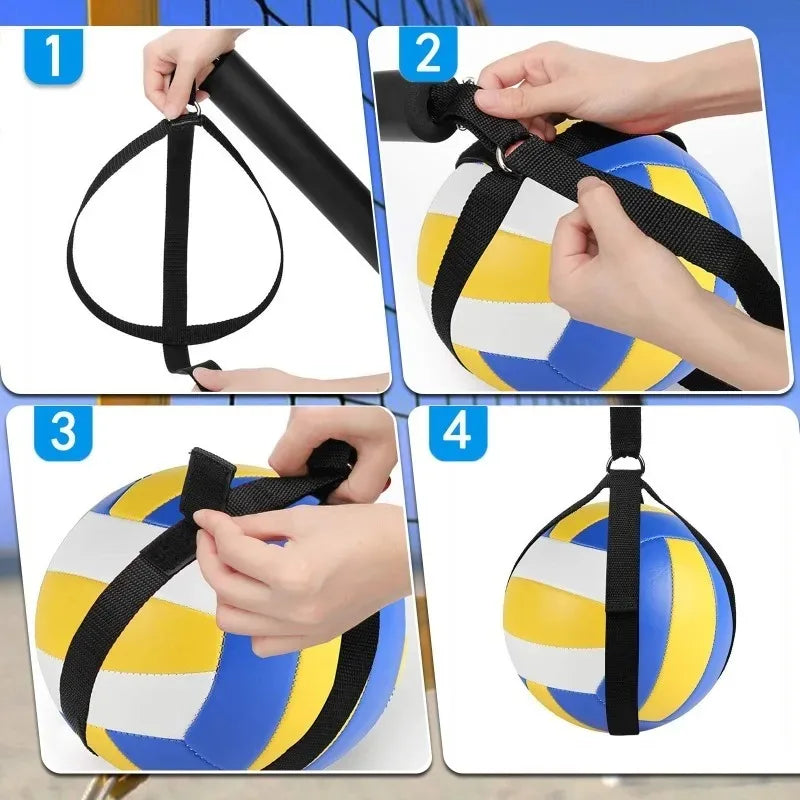 .Practice Volleyball Spike Training Accessories Adjustable Trainer Volleyball Assist System Outdoor Volleyball Training Sports..