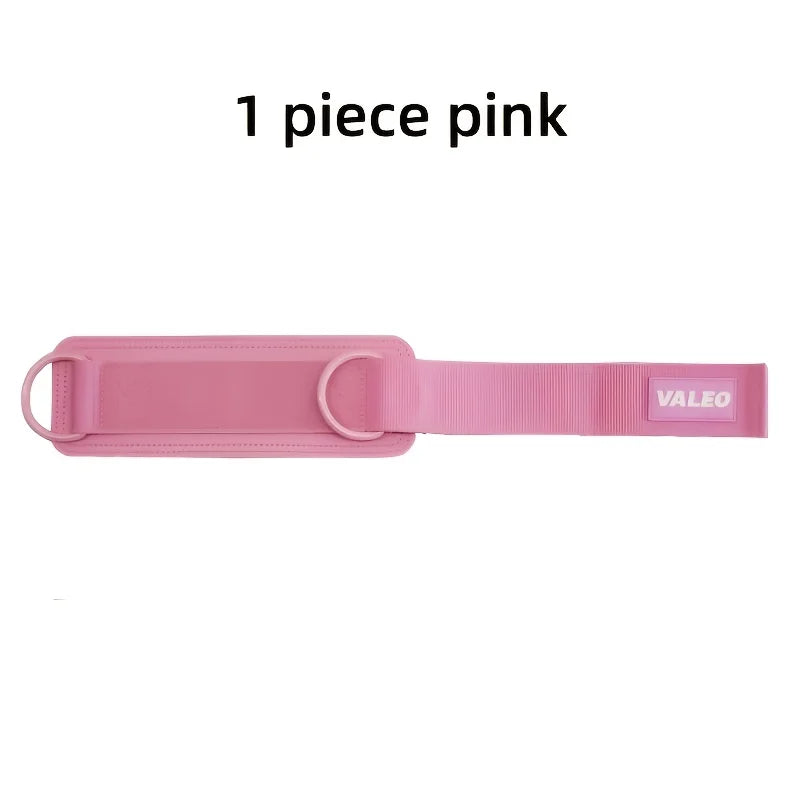 1Pc Adjustable Ankle Support Strap with D-Ring Buckle - Comfortable Pu Material, Suitable for Gym, Fitness, Muscle Training, and Leg Stretching - Available in Purple, Blue, Black, Pink, Green, Gym Accessories