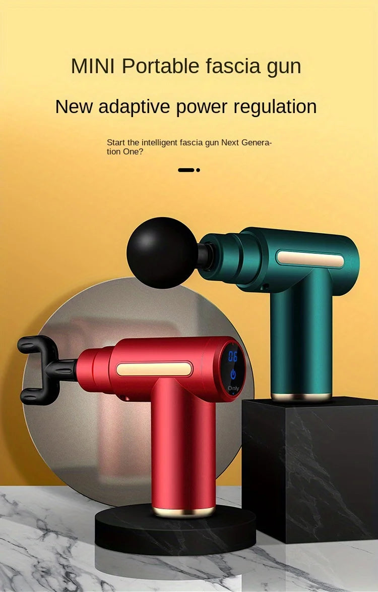 1 Massage Gun, Deep Muscle Handheld Massager for Body, Back and Neck Pain, Ultra-Compact and Elegant Design, High Torque Drive, 6 Modes and 6 Gears