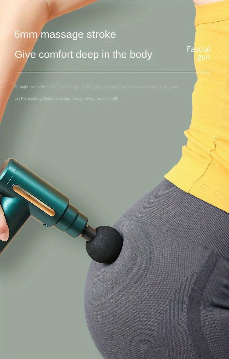 1 Massage Gun, Deep Muscle Handheld Massager for Body, Back and Neck Pain, Ultra-Compact and Elegant Design, High Torque Drive, 6 Modes and 6 Gears