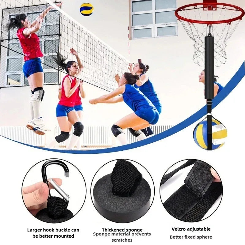 .Practice Volleyball Spike Training Accessories Adjustable Trainer Volleyball Assist System Outdoor Volleyball Training Sports..