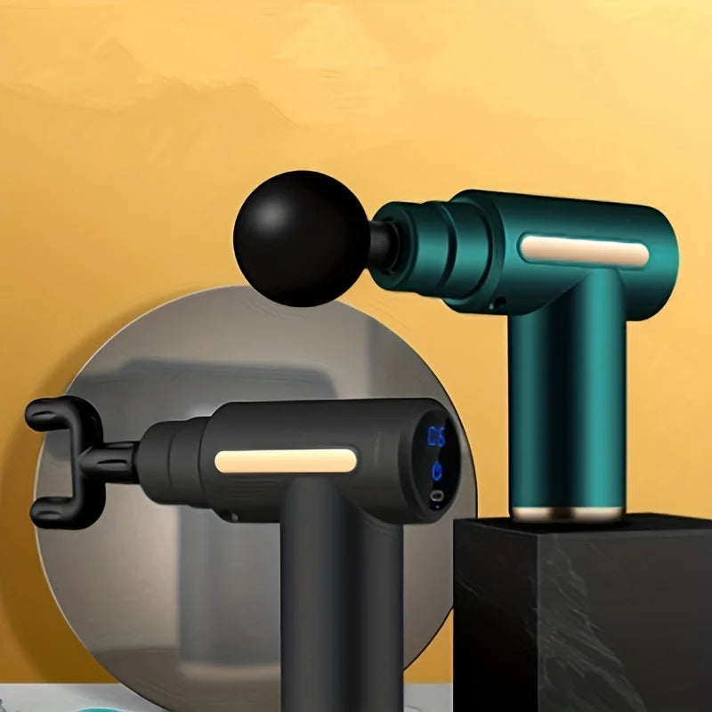 1 Massage Gun, Deep Muscle Handheld Massager for Body, Back and Neck Pain, Ultra-Compact and Elegant Design, High Torque Drive, 6 Modes and 6 Gears