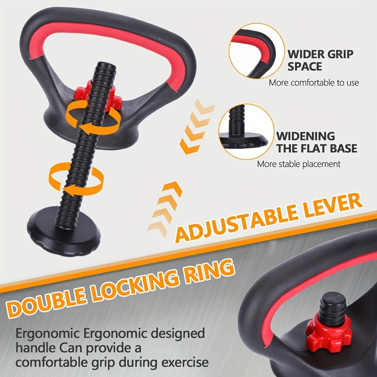 1pcs Fitness Kettlebell Accessories - Adjustable Weight Kettlebell Handle And Base Set, Suitable For Home Exercise Accessories