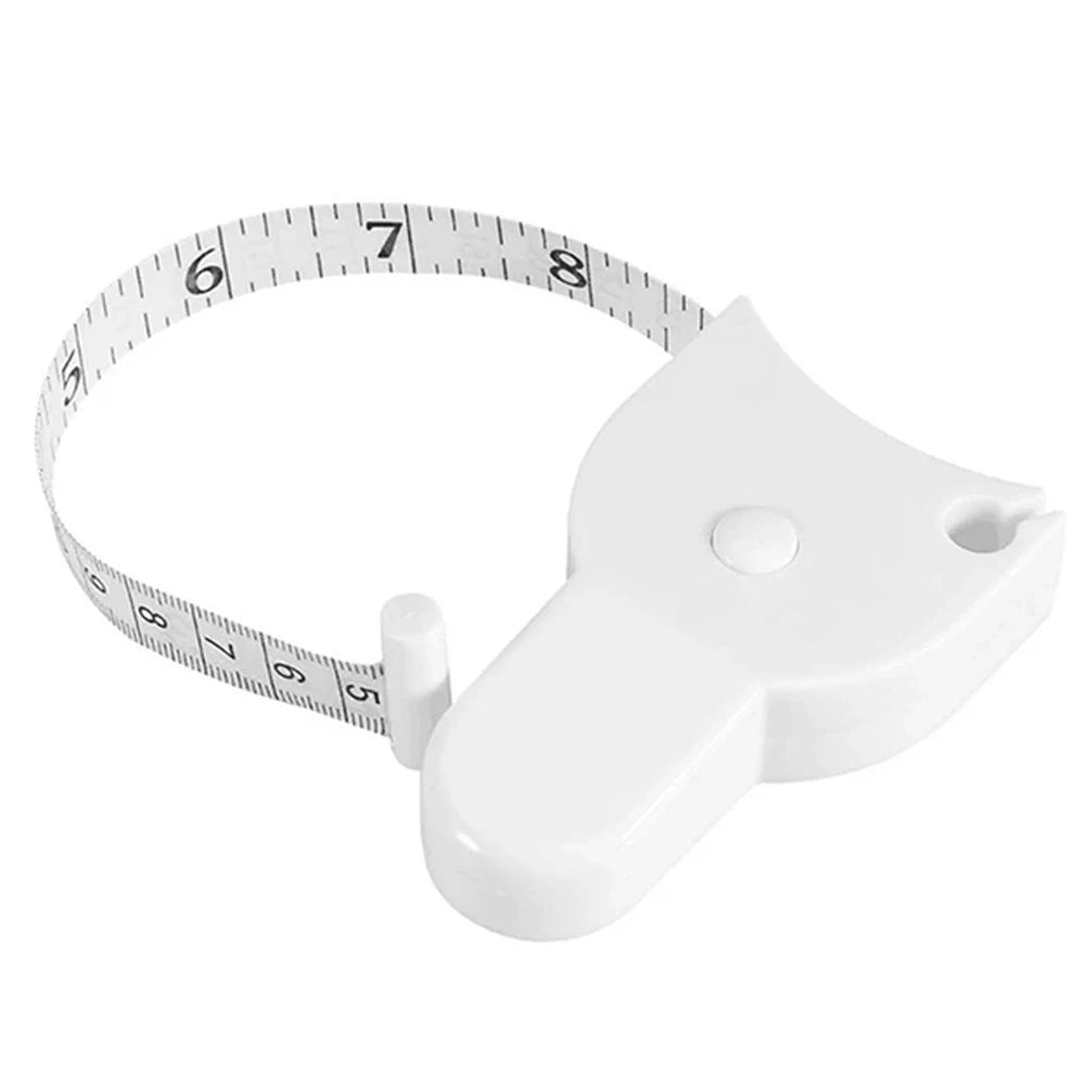 150cm Self-tightening Body Measuring Tape Health Fitness Tester Metric Centimeter Tape Ruler Body Circumference Measuring Tape